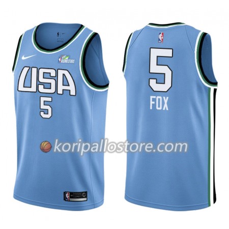Sacramento Kings De'Aaron Fox 5 Nike 2019 Rising Star Miesten Pelipaidat Swingman 